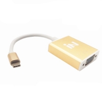인네트워크 IN-U31V15 USB 3.1 TO VGA 골드메탈 컨버터/맥북/크롬북/갤럭시S8/S8+지원