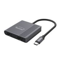 마하링크 ML-CHD401 USB-C to 듀얼 HDMI 변환 어댑터 4K 고화질 영상출력