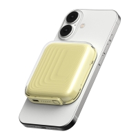 넥스트유 5011WPB-MAG 파로수 5000mAh 맥세이프 포켓형 보조배터리 옐로우