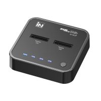 인네트워크 IN-DK2P M.2 NVME SSD지원 원터치 클론 USB3.2 2베이 도킹스테이션