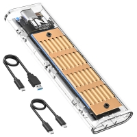 인네트워크 IN-SM2TGD USB3.1 Gen2(10Gbps) M.2 NVMe 방열판+써멀패드 SSD 외장케이스 골드
