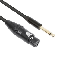 넥시 NX-1/4M-XLR-015(NX1588) XLR캐논(F)암-5.5 모노(M)수 마이크 케이블 1.5M