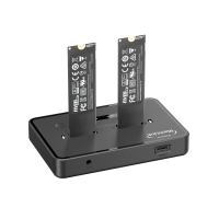 마하링크 ML-D2U20 M.2 NVMe SSD 2베이 도킹 스테이션 20Gbps 클론 복사기