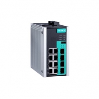MOXA 목사 EDS-G512E-4GSFP 12-port full Gigabit managed Ethernet switch with 8 10/100/1000BaseT(X) ports, 4 Gigabit SFP slots, -10 to 60&deg;C operating temperature