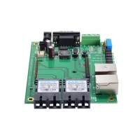MOXA 목사 EOM-104-FO Evaluation Kit  EEvaluation kit with an EOM-104-FO switch module and evaluation board with 2 10/100BaseT(X) ports, 2 100BaseFX multi-mode ports with SC connector for testing and application development
