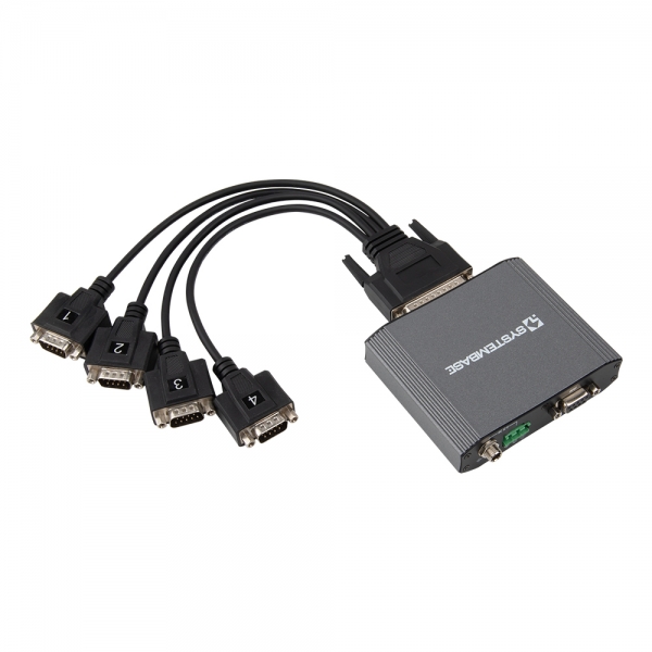 시스템베이스 BASSO-1040D2/ISO 산업용 1:4 RS232 시리얼 절연 분배기 리피터