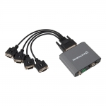 시스템베이스 BASSO-1040D2/ISO 산업용 1:4 RS232 시리얼 절연 분배기 리피터